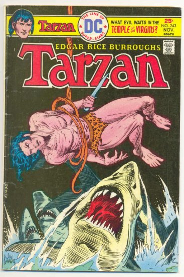 Tarzan #243 Temple Of The Virgins 1975 Kubert !