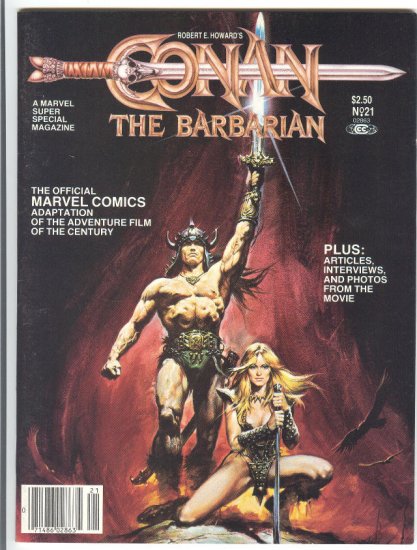 Marvel Super Special #21 Conan The Barbarian VF HTF Schwarzeneggar!