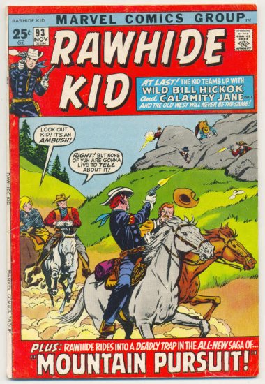 Rawhide Kid #93 Giant-Size 1971 Western HTF !