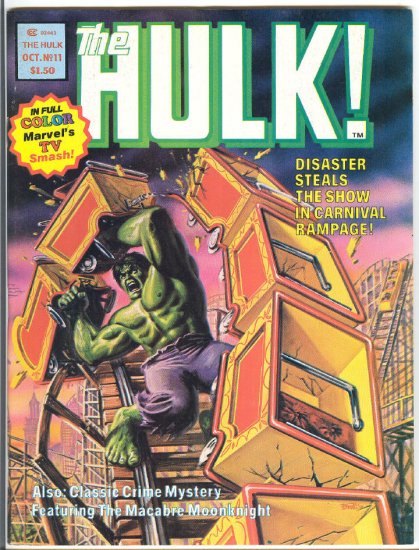 The Hulk Magazine #11 Carnival Rampage HTF 1978 !