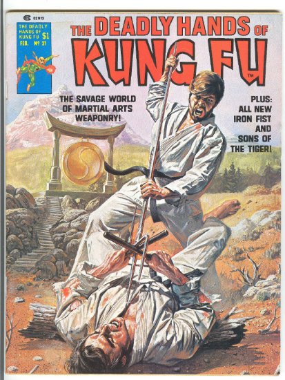 Deadly Hands Of Kung Fu #21 Iron Fist! HTF 1976 Magazine