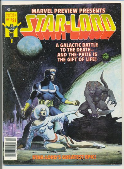 Marvel Preview #14 Magazine Star-Lord 1978 Starlin !