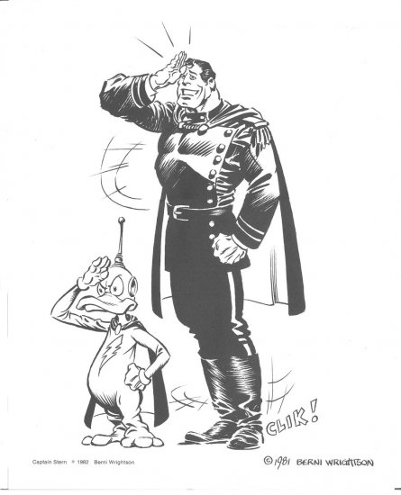 Berni Wrightson Captain Stern print 1982