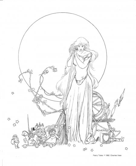 Charles Vess Faery Tales Print 1982