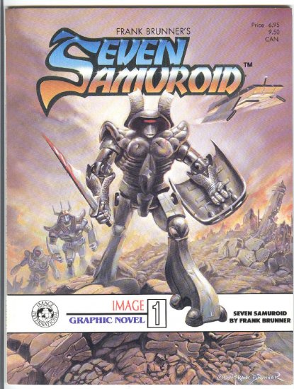 Frank Brunner's Seven Samuroid Very HTF Graphic Novel VFNM