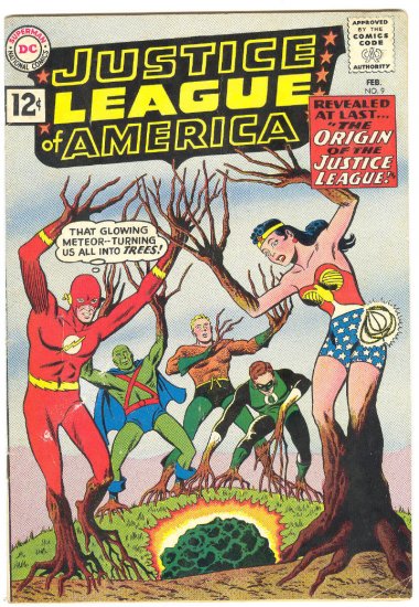 Justice League Of America #9 HTF Origin Issue HTF 1962 !