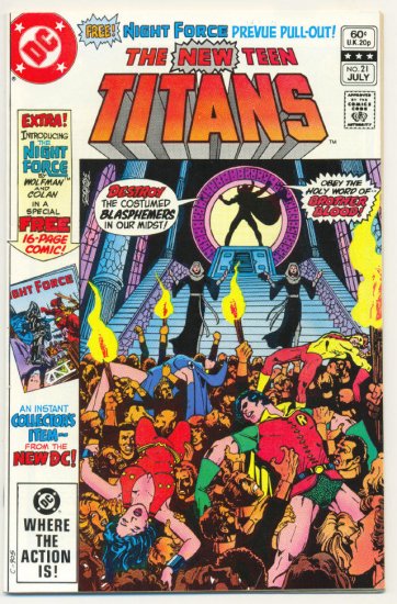 New Teen Titans #21 1st Brother Blood Perez Classic !