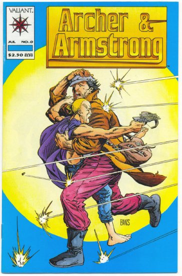 Archer & Armstrong #0 BWS art HTF Pre Unity Valiant !!!