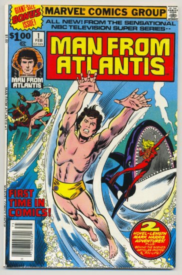 Man From Atlantis #1 Bronze Age HTF NM- Beauty