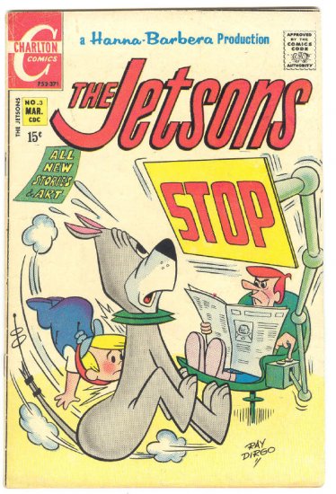 The Jetsons #3 Hanna Barbera Cartoon Series Charlton 1970 !