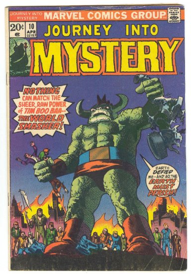 Journey Into Mystery #10 V2 1974 Horror Classic !