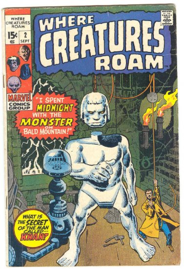 Where Creatures Roam #2 HTF 1970 Horror Ditko !