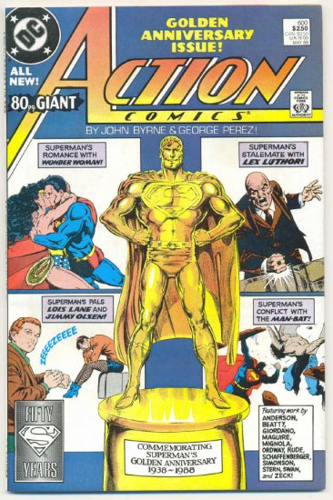 Action Comics #600 80 Page giant Anniversary Issue Byrne Perez art!