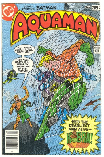 Aquaman #61 Guest App Batman 1978 Newton Art !