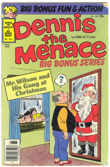 Dennis The Menace #182 Christmas Issue 1978 !