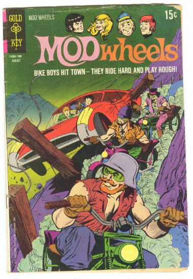Mod Wheels #3 They Ride Hard And Play Rough! HTF 1971 Gold Key