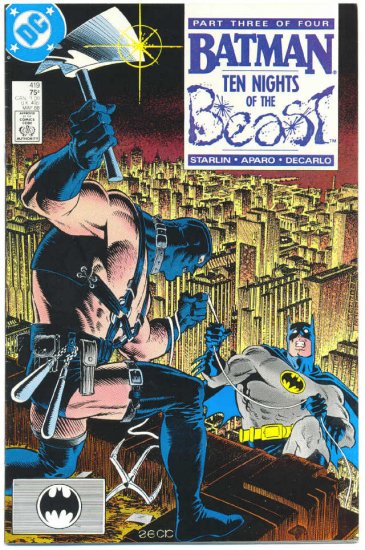 Batman #419 Ten Nights Of The Beast Starlin Zeck Aparo !