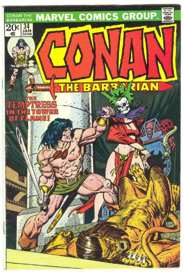Conan The Barbarian #34 The Tower Of Flame Buscema Classic!