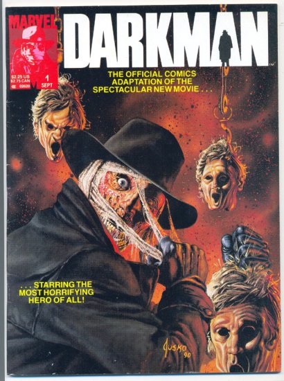 Darkman Magazine B&W Movie Adaptation 1990
