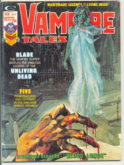 Vampire Tales #9 Blade Alcala DeZuniga Heath 1974 HTF