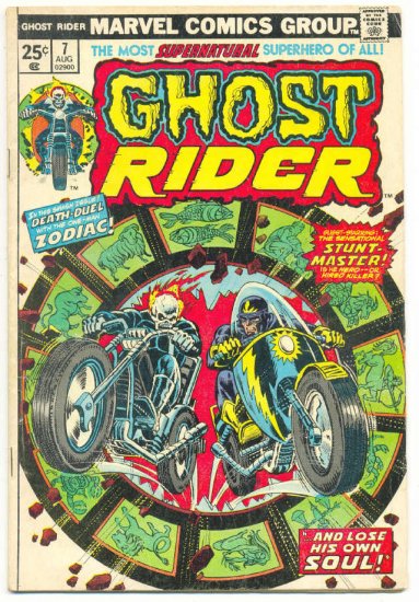 Ghost Rider #7 Death-Duel With Zodiac 1974