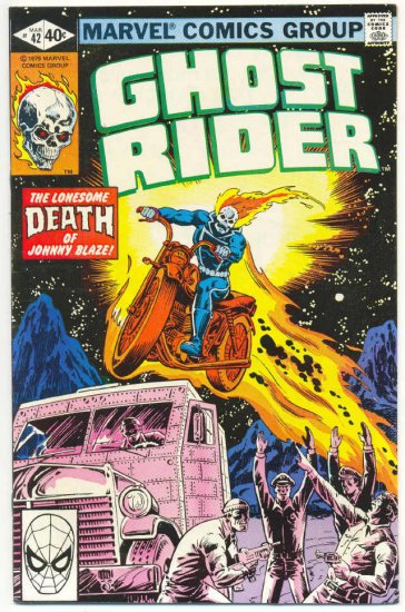 Ghost Rider #42 The Lonesome Death Of Johnny Blaze 1979