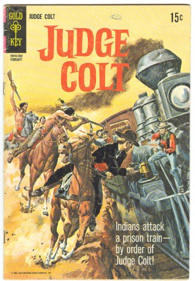 Judge Colt #2 Indians Attack HTF 1970 Gold Key