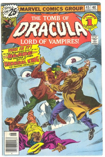 Tomb Of Dracula #45 Blade vs Hannibal King 1976