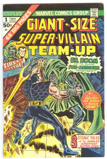 Giant-Size Super-Villian Team-Up #1 Sub-Mariner vs Dr. Doom HTF 1974
