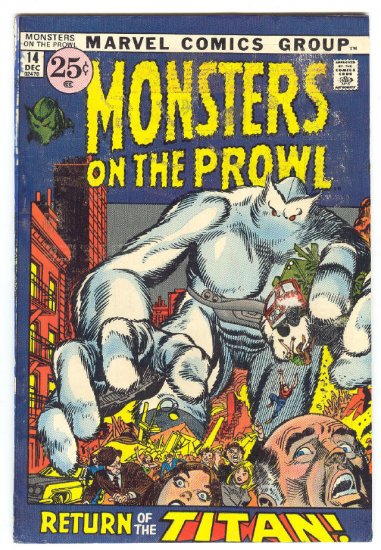 Monsters On The Prowl #14 Return Of The Titan Giant-Size 1971