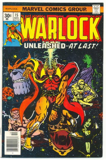 Warlock #15 Unleashed At Last Starlin Thanos Classic 1976