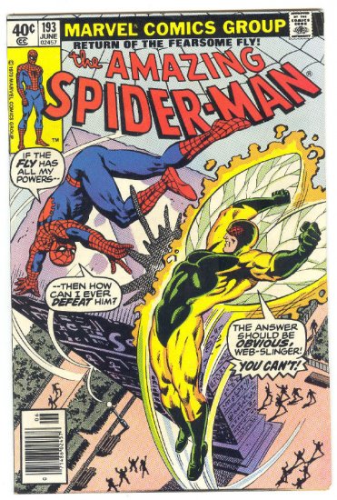 Amazing Spider-Man #193 Return Of The Fearsome Fly 1979 !