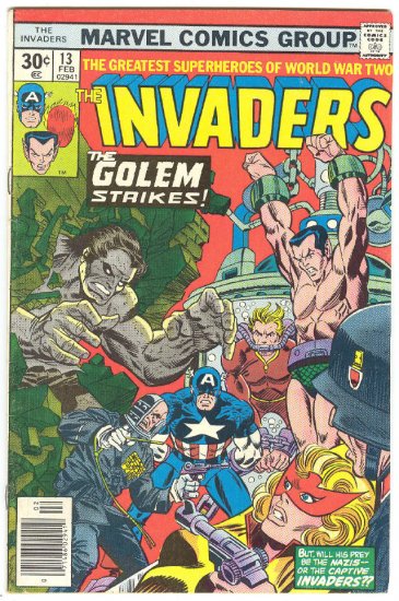 Invaders #13 The Golem Walks Again 1977