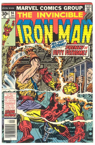 Iron Man #94 Frenzy At Fifty Fathoms 1977