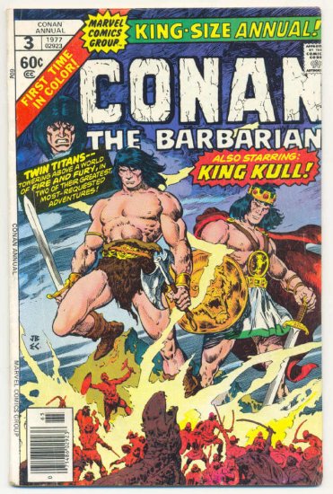 Conan The Barbarian Annual #3 King Kull Buscema 1977
