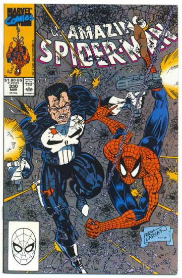 Amazing Spider-Man #330 vs The Punisher Larsen Art