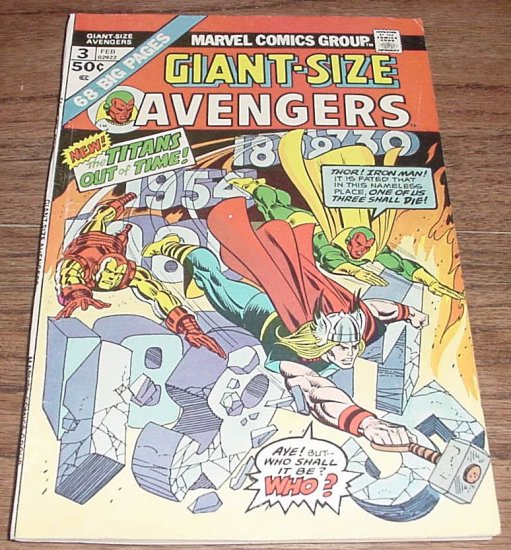 Giant-Size Avengers #3 Key Origin Of The Vision issue 1975