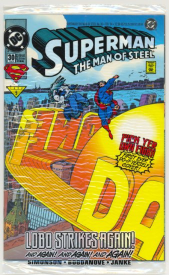 Superman The Man Of Steel #30 Special Colorforms "Pick Your Own Fight" Issue