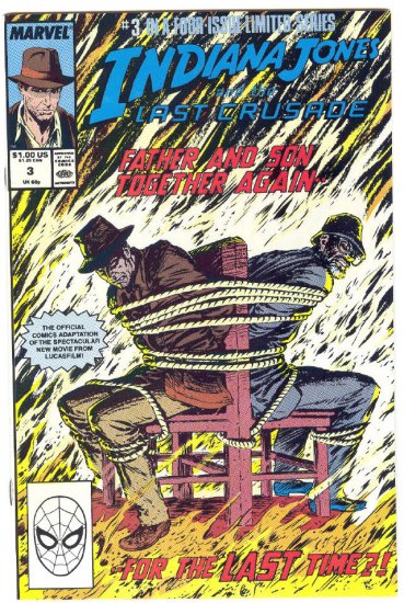 Indiana Jones And the Last Crusade #3 HTF 1989 Movie Adaptation