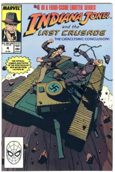 Indiana Jones And the Last Crusade #4 HTF 1989 Movie Adaptation