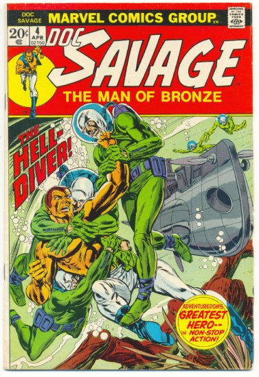 Doc Savage #4 The Hell-Diver Andru & Kane Classic 1973