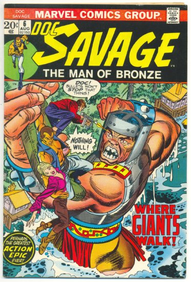 Doc Savage #6 Where Giants Walk Andru Art 1973 Classic