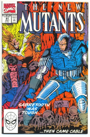 New Mutants #91 Prey For The Living Liefeld Art