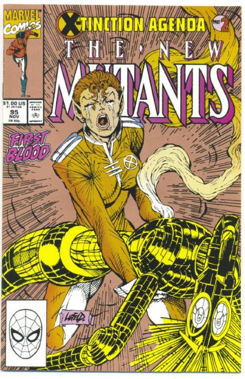 New Mutants #95 First Blood X-Tinction Agenda Gold Cover