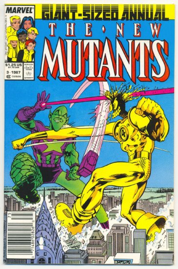 New Mutants Annual #3 Impossible Man Alan Davis Art