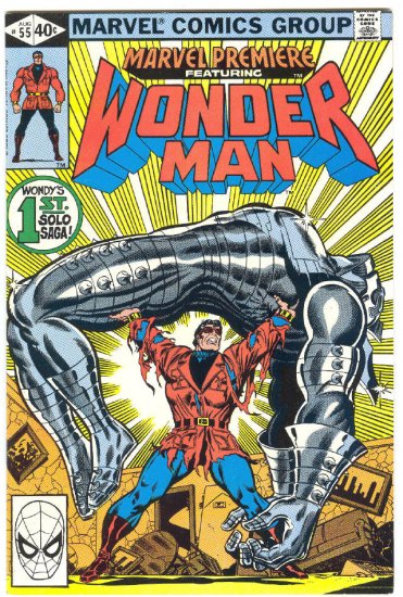 Marvel Premiere #55 Wonder Man Solo Adventure 1980