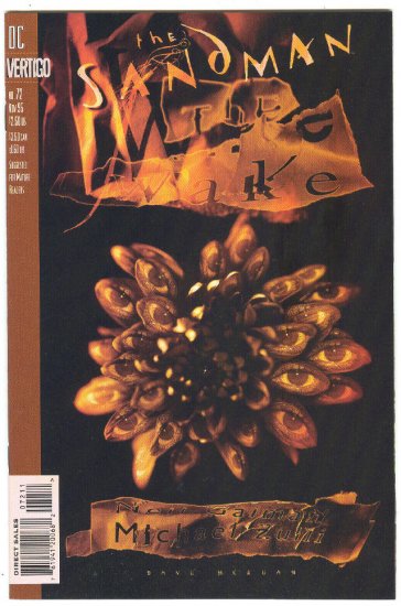 Sandman #72 The Wake Gaiman & Zulli HTF NM Vertigo Issue