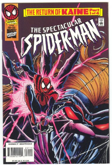 Spectacular Spider-Man #231 The Return Of Kaine NM