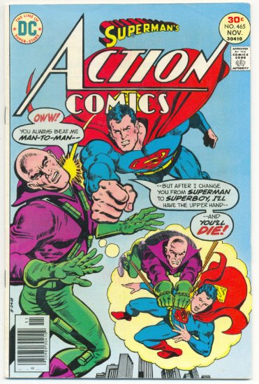 Action Comics #465 Lex Luthor vs Superboy? 1976
