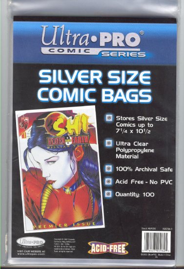 Ultra Pro Silver Age Archival Comic Bags 100 Pk